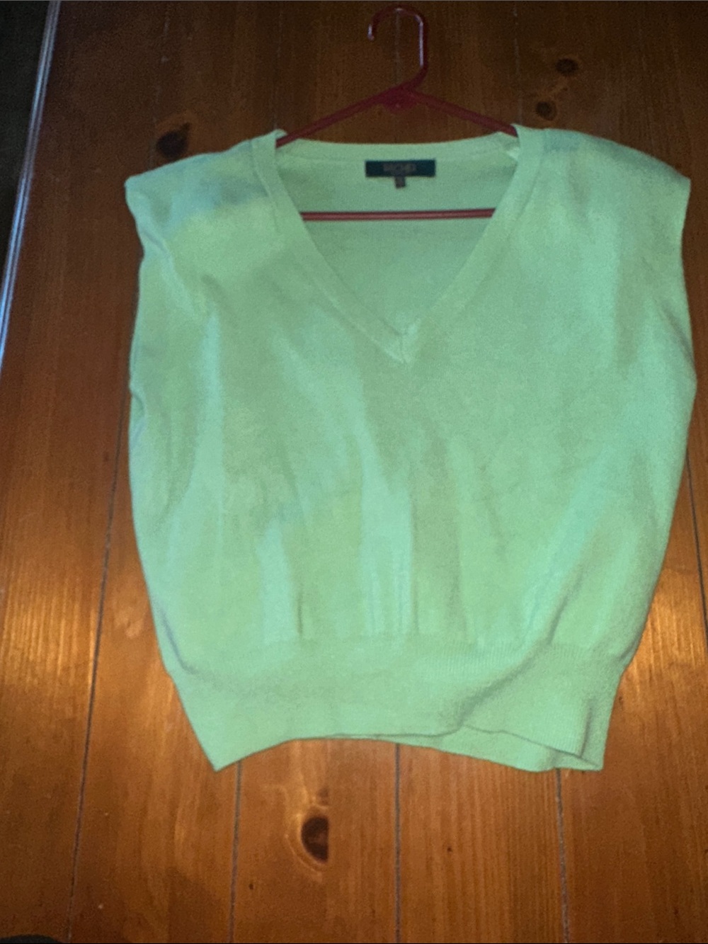 RACHEL Rachel Roy Pale Green V-Neck Sweater Vest